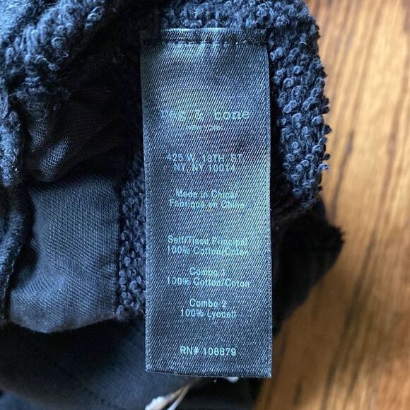 rag & bone/JEAN Extra small. Black. Sweatpants jogger. Elastic waist band. - Picture 8 of 8